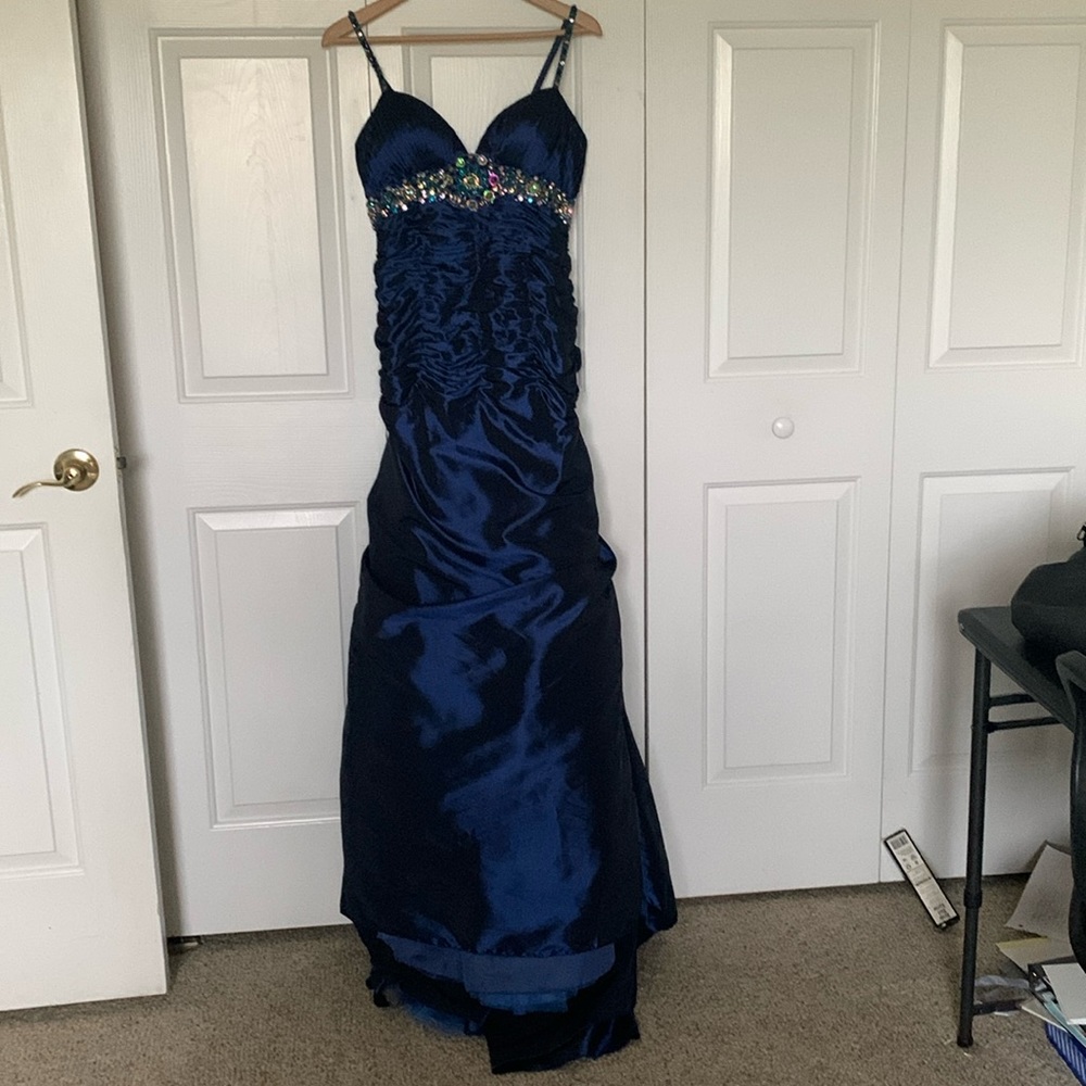 Formal Gown, Prom, Size 10, Navy Blue